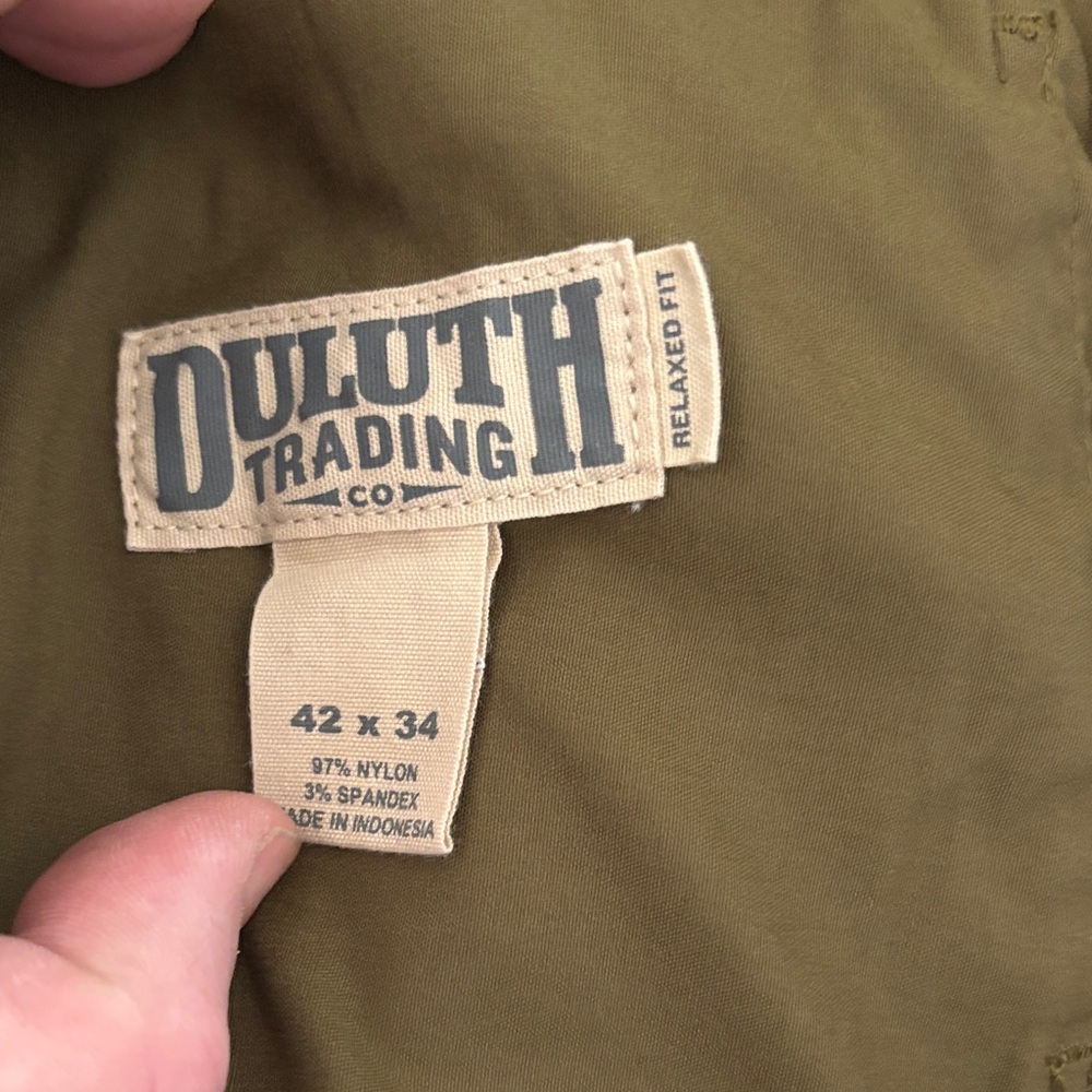 Duluth Trading Co Men's Cargo Pants - Olive